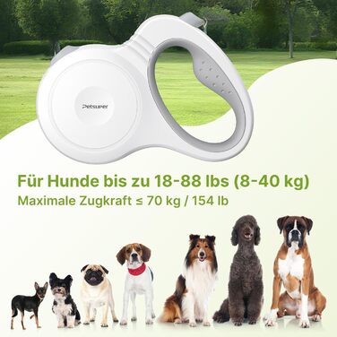 Рулетка для собак Active Brake - міцна повідка для середніх та великих собак до 60 кг (5 м)