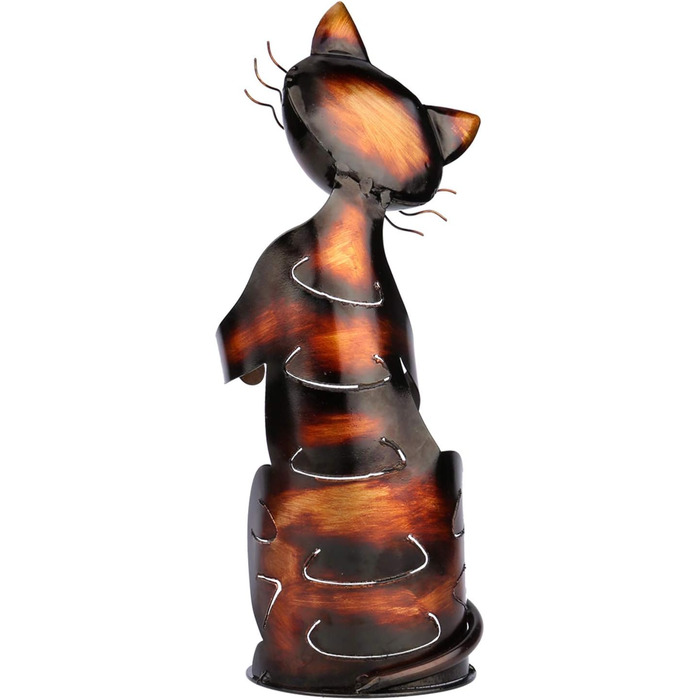 Metal wine bottle holder, cat-shaped wine bottle holder, metal wine tray, practical sculptures for home decor, cat craft, home decoration, Mother's Day gift