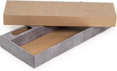 CanadianCat Company | Coleen Cat Activity Mat, Intelligence Toy for Cats, Interactive Activity Mat for Cats, Play Mat, Grey/Brown, 110 x 90 cm (Replacement Cardboard)