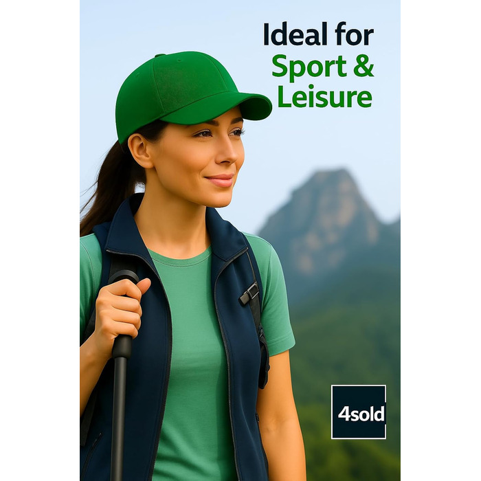 Кепка бейсболка 4sold, бавовна, унісекс, регульована, легка, дихаюча, для спорту, відпочинку, на відкритому повітрі, Sea Green
