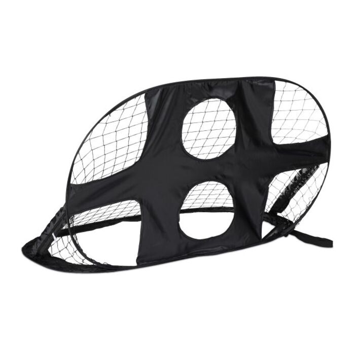 Relaxdays Pop-Up Football Goal with Goal Wall