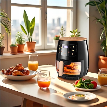 Аерофритюрниця 2400 Вт, 6 л з дисплеєм