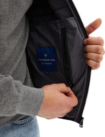 Степова жилетка Morgenstern для чоловіків, тепла зимова жилетка з синтетичного пуху, блакитна (XL)