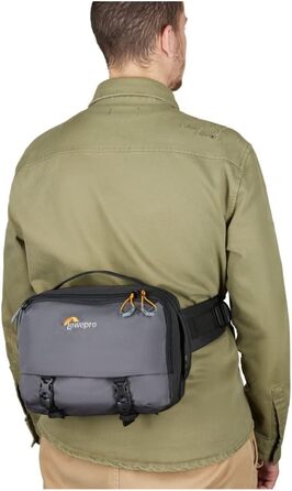 Рюкзак для камери Lowepro Trekker Lite SLX 120 сірий з відділенням для планшета та кріпленням для штатива