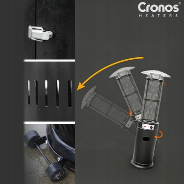 Обігрівач-парасолька Cronos, 183 см, 11 кВт