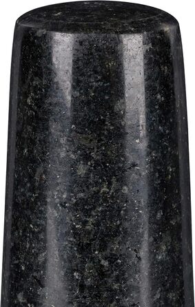 Набір для приготування спецій Relaxdays: гранітний ступка та пестик, 12 см, 300 мл, чорний