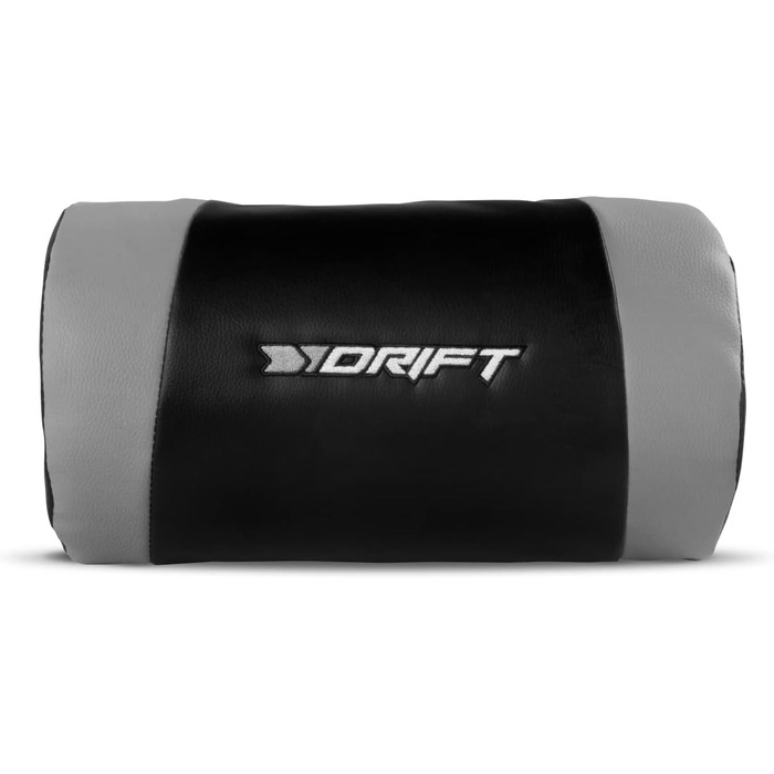 Ігрове крісло DRIFT DR175GRAY, професійне, екошкіра, 2D підлокітники, клас 4, поворотне, чорне/сіре