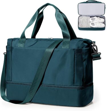 Спортивна сумка для жінок Easyjet 45x36x20, водонепроникна дорожня сумка-дуфл, фітнес-сумка з відділенням для взуття, L2-Зелений, A04-Армійський зелений