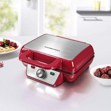 Gourmetmaxx Belgian Waffle Maker - 1000W - Non-Stick - Even Heat Distribution