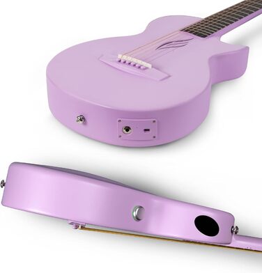 Електрична гітара Enya Akustik 35 дюймів Violett - Початковий набір для дітей та дорослих з підсилювачем, Western Guitar, для подорожей та фестивалів