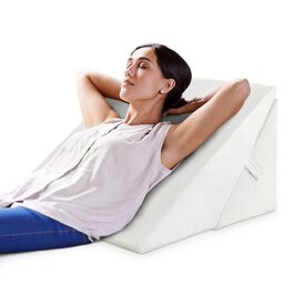 Подушка для читання GOPLUS з піною з пам'яті, 54x32x50,5 см, біла