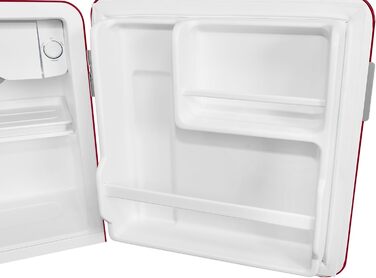 Exquisit Mini Холодильник CKB45-0-031F білий: 47 л, без морозильної камери, ретро стиль