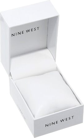 Жіночий наручний годинник Nine West з плетеним ремінцем (сітка), рожевий
