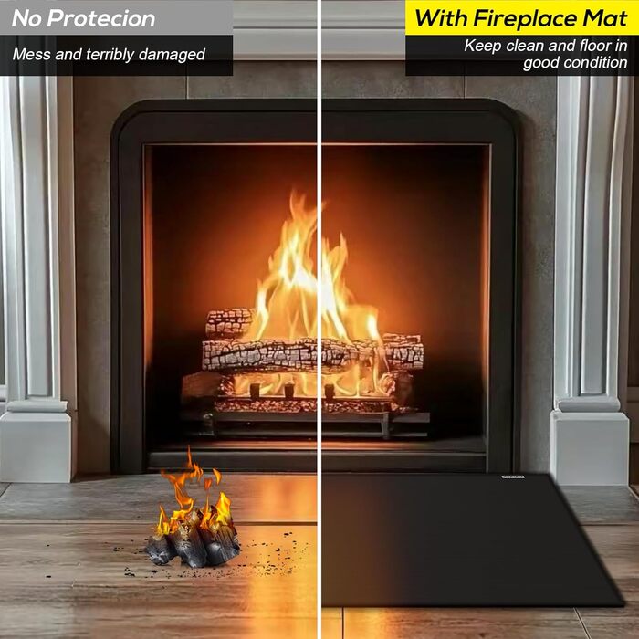 Килимок для гриля, захист від полум'я, 105x60 см, для газового гриля, силікон-склотканина, чорний