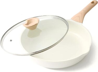 Сковорода з кришкою Kordisen з антипригарним покриттям з граніту, індукційна, 28 см