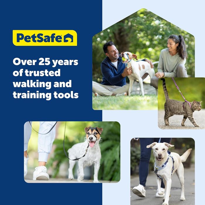 Шлейка PetSafe Easy Walk для собак, чорна, запобігає потягування, навчає гарним манерам на повідку