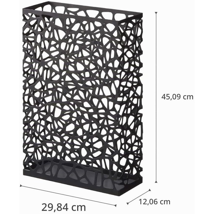 Підставка для парасольок YAMAZAKI NEST Wide, сталева, біла, 30 x 12 x 45 см