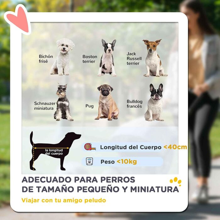 Візок для собак PawHut: компактний, з універсальними колесами, ременем безпеки та знімним килимком. Сірий, 80x48,5x106 см