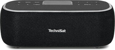 TechniSat DIGITRADIO BT 1: Портативна Bluetooth колонка з DAB+ радіо, годинник, будильник, USB-C, чорна