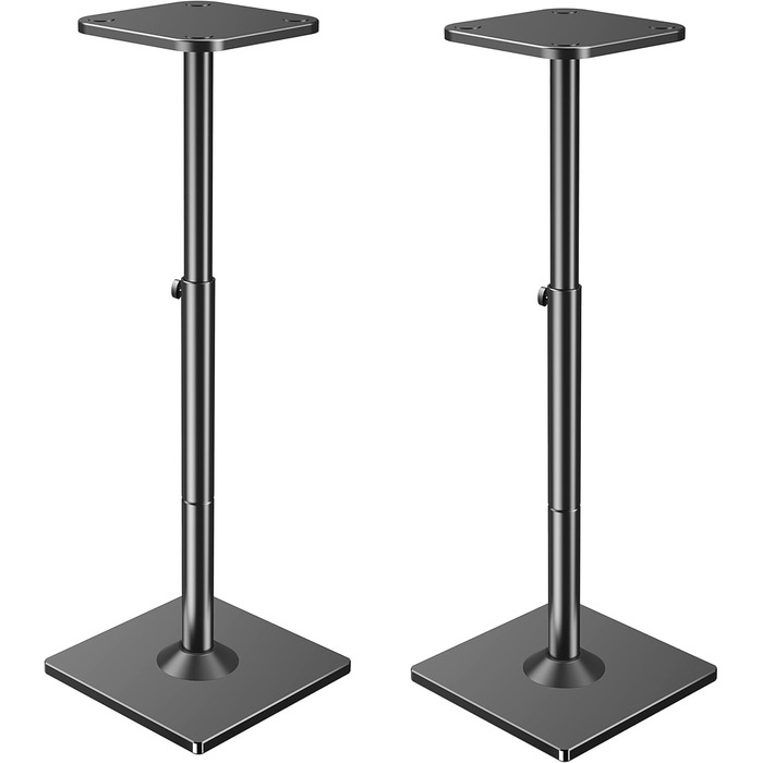 Підставка для акустики ELIVED, 808 мм, зі скляною основою, для сателітної та поличкової акустики, з інтегрованим кабелепроводом, 10 кг, 1 шт.