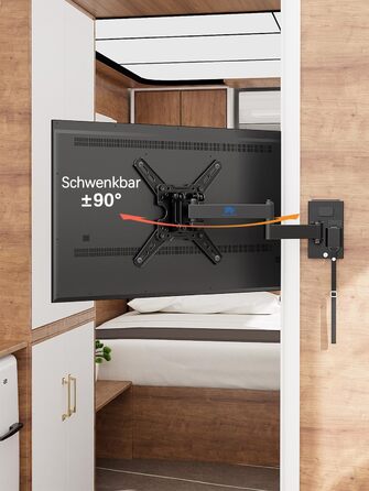 Кріплення для телевізора у RV/Автобусі Mounting Dream MD2212: для телевізорів 13-43 дюймів, до 10 кг, з замком