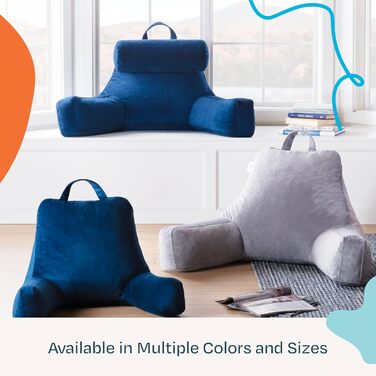 Підлогове крісло-лежак Linenspa з подрібненим пінополіуретаном (Memory Foam), XL, для читання, ігор, перегляду телевізора, з підлокітниками. Ідеально для спалень та кімнат гуртожитків.