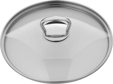 Silit Tuscany Cookware Set, induction-compatible, 10-piece, saucepan set with glass lid, induction saucepans, milk pot, steamer insert, frying pan, stainless steel, partially matte, induction cookware set, uncoated, single