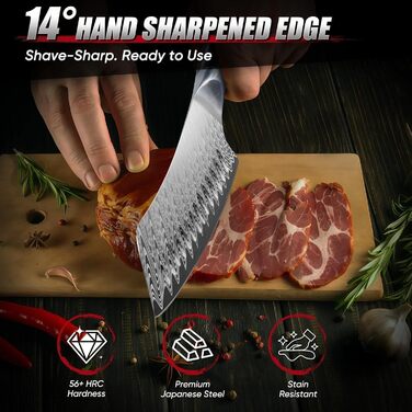 Нож Santoku Dragon Riot - професійний кухонний ніж з ручкою з харчу, з піхвою