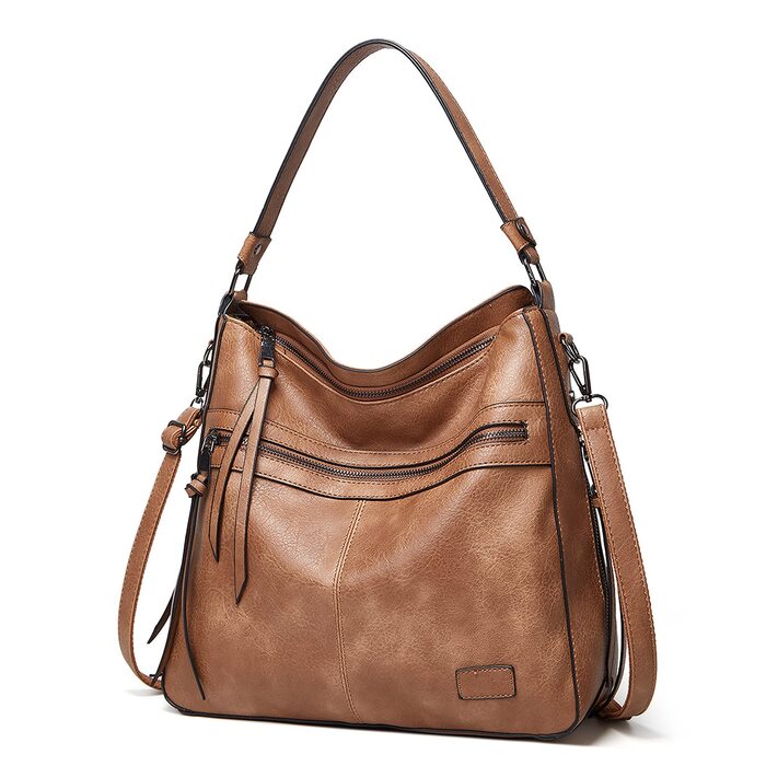 Сумка жіноча через плече та на ручку Shopper Khaki з екошкіри