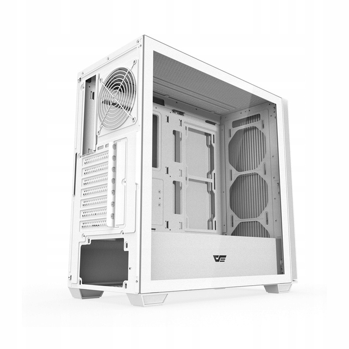 Корпус для комп'ютера darkFlash DS900WS Midi Tower ATX, білий, ігровий, зі скляною панеллю
