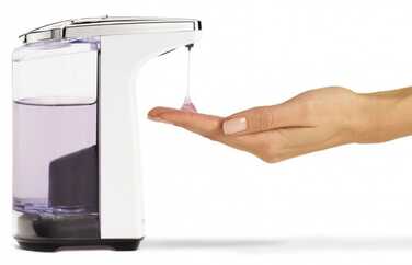 Безконтактний дозатор для мила Simplehuman, настільний, 225 мл, білий
