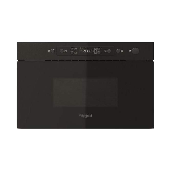 Вбудована мікрохвильова піч Whirlpool MBNA920B, чорна, 750 Вт, 22 л, з грилем
