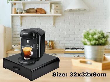 EXZACT Підставка для капсул Tassimo - органайзер для 64 капсул кави, зручний тримач | Підходить для Tassimo