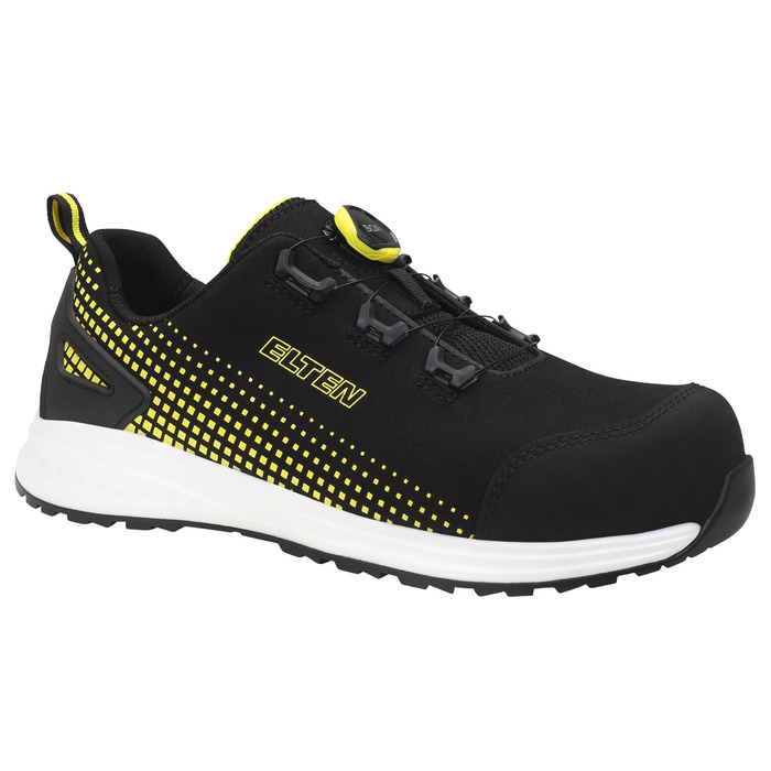 Черевики безпеки ELTEN Joran Boa® Yellow Low ESD S3, 45 EU, чорний