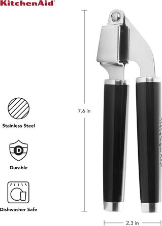 Прес для часнику KitchenAid Classic, чорний