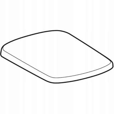 Сидіння для унітаза Geberit Selnova Square, білий duroplast