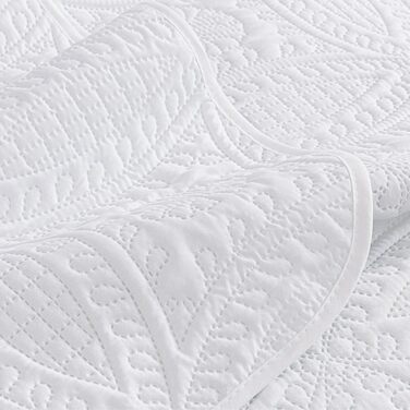 Комплект декоративних покривал Chezmoi Collection Austin (3 шт., Queen, білий)