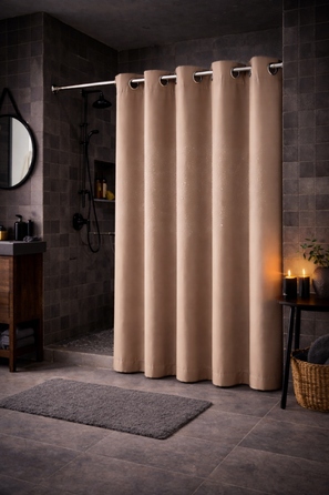 Текстильна штора для ванни NOW-ART, 150 x 180 см