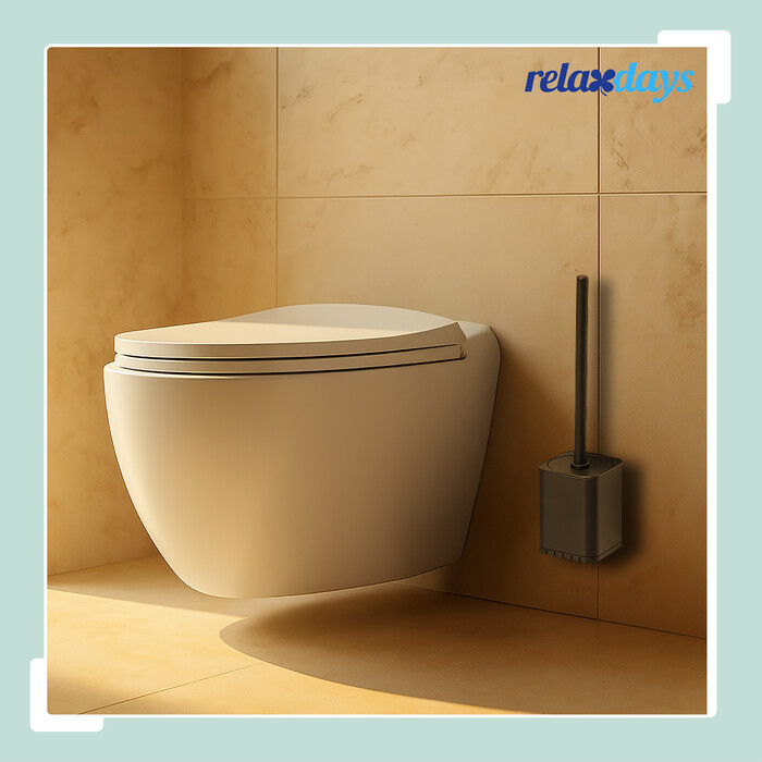 Relaxdays Toilet Brush with Wall Holder