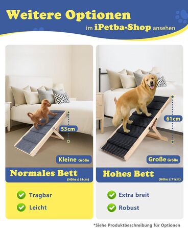 Сходинки для собак на ліжко та диван – м'які, антиковзні, складані, регульовані, портативні, до 16 кг, сірі