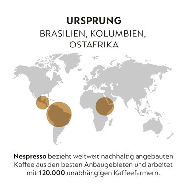 Кава Nespresso Original Ristretto, темна обсмажка, 50 капсул для капсульних машин Nespresso Original
