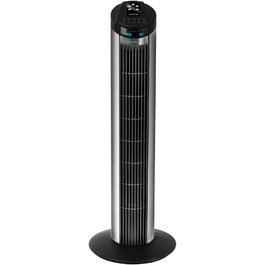 Вентилятор Cecotec Digitale Turm EnergySilence 890 Skyline, 50 Вт, 76 см, з таймером, пультом, мідний мотор, 3 швидкості, 3 режими, чорний