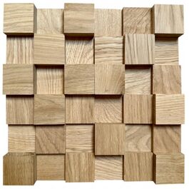 Акустичний диффузор 2D 500 дерев'яна стінова панель 30x30 см (світлий дуб)