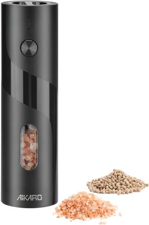 Електрична мельниця для солі та перцю AikarO - автоматична, працює від батарейок
