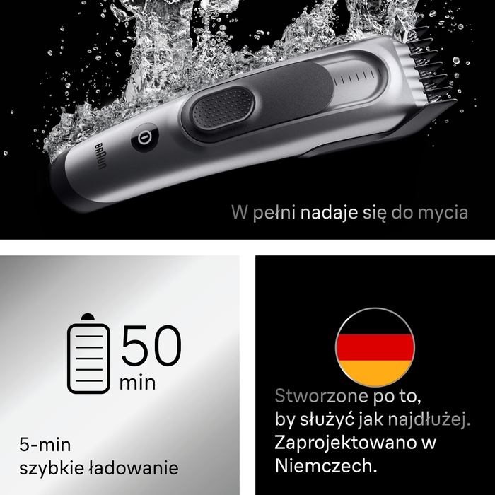 Тример для волосся Braun Series 7 HC7590 + 5 насадок для стайлінгу