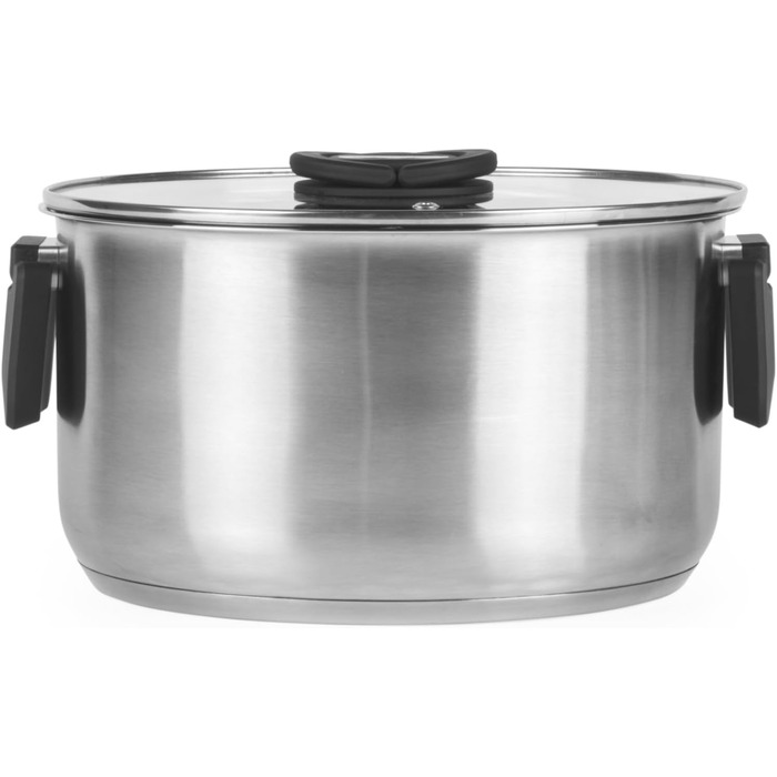 Пароварка Salter Timeless 3-рівнева – 18 см, з нержавіючої сталі, з ручками та скляною кришкою, антипригарне покриття, для індукційних плит