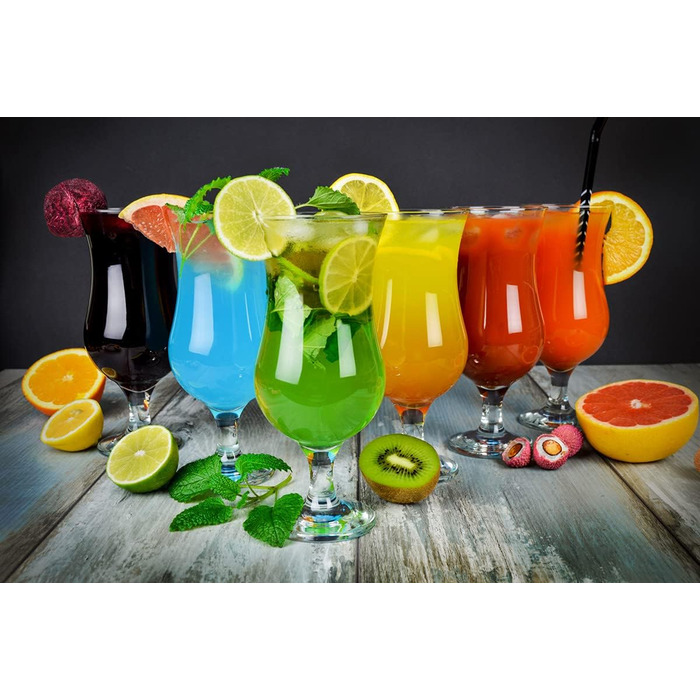 6 шт. склянок для коктейлів Sendez, 480 мл, Long Drink, склянка для напоїв