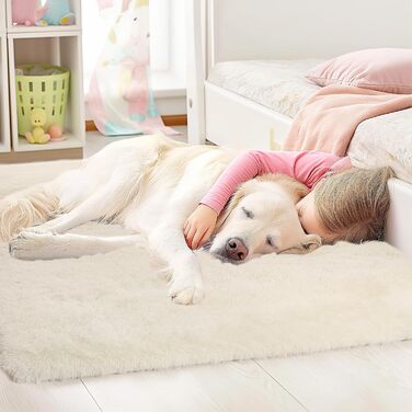 Килим Sour Lemon Hochflor сірого кольору для вітальні та спальні 160x230 см, миючий, з антиковзаючим покриттям, великий, пухнастий, сучасний, для дитячої кімнати (кремовий, 300x425 см)