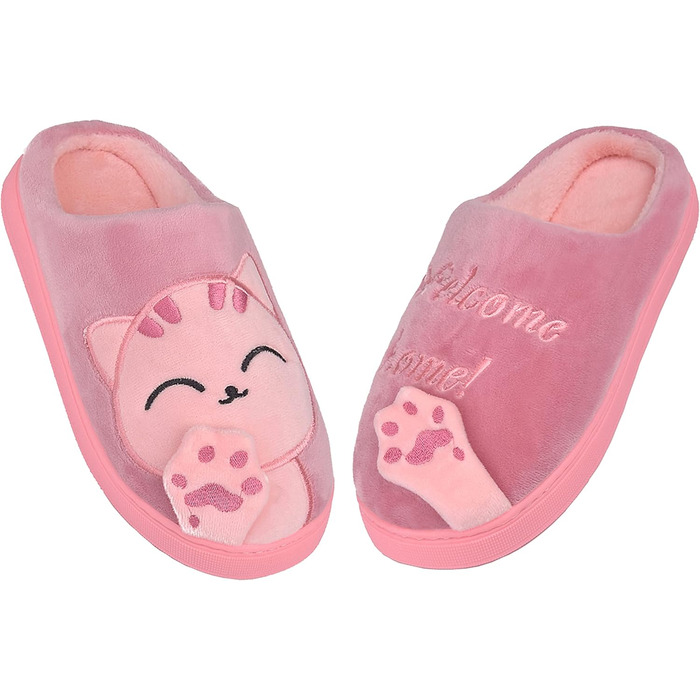 Тапочки додому JackShibo для жінок та чоловіків, зимові, плюшеві, теплі, з фетру, зручні (36/37 EU, червоні)