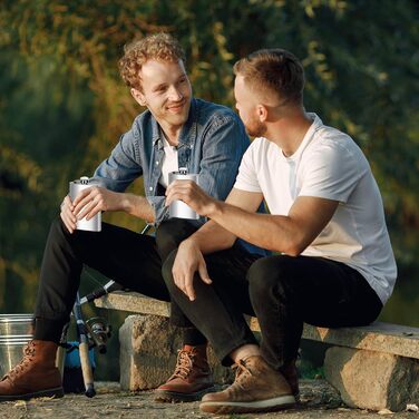 Набір фляг з нержавіючої сталі, рожевий, 8oz/240мл: фляга + 2 стаканчика, для подорожей, вечірок, подарунків